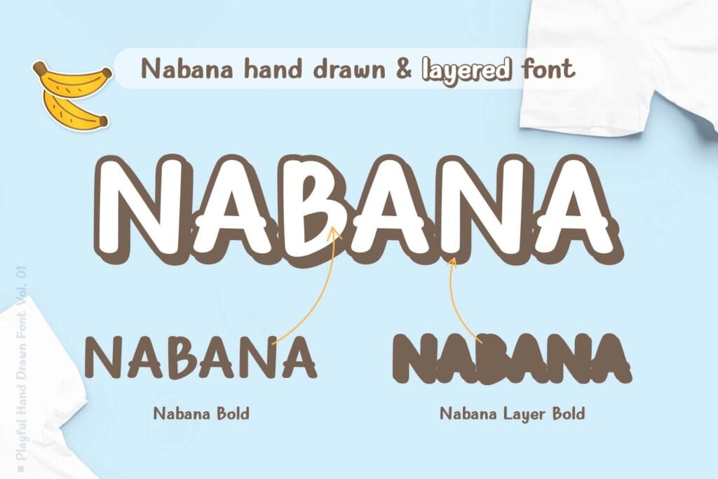 Nabana Layered Font by Alifinart Studio 02